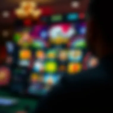 A digital representation of an online casino interface showcasing various games.