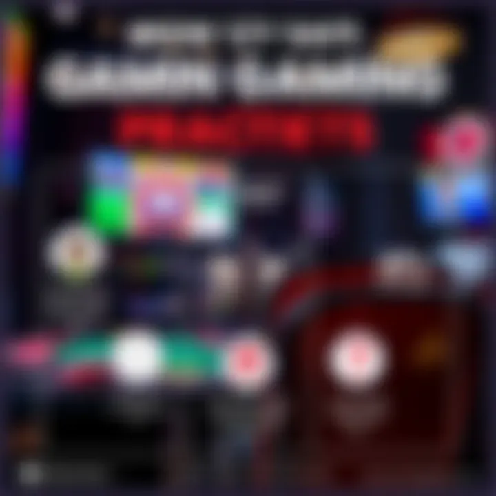 An infographic depicting safe gaming habits for online betting.