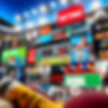 Diverse Platforms for Strategic Betting A collage showcasing various betting platforms