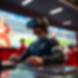 Virtual football betting experience