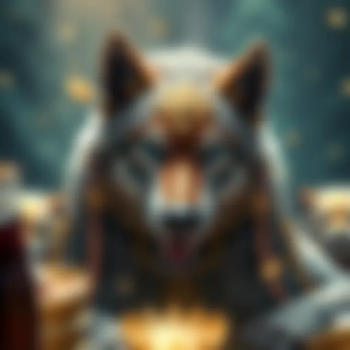 In-game action showcasing bonus features of Wolf Gold Slot